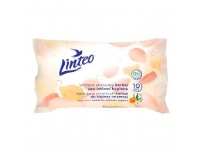 Vlhčené obrúsky Linteo Satin intímne 10ks, 1-vrstvové