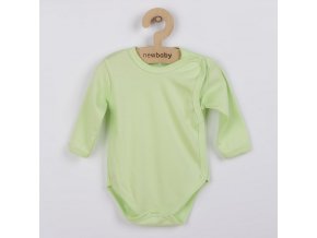 Dojčenské body celorozopínacie New Baby Classic zelené