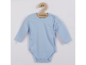 Dojčenské body celorozopínacie New Baby Classic modré