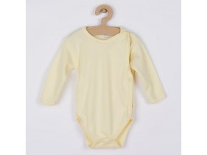 Dojčenské body celorozopínacie New Baby Classic žlté