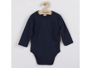 Dojčenské body celorozopínacie New Baby Classic II tmavo modré