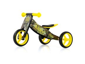 Detské multifunkčné odrážadlo bicykel 2v1 Milly Mally JAKE Army