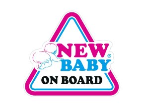 Samolepka na auto New Baby on board New Baby