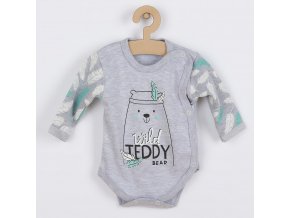 Dojčenské body s bočným zapínaním New Baby Wild Teddy