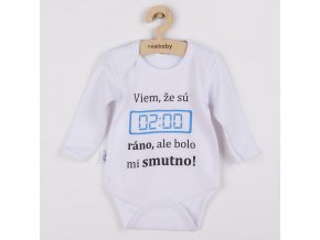 Body s potlačou New Baby 02:00 hodiny ráno