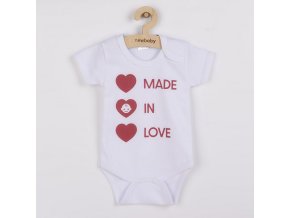 Body s potlačou New Baby MADE IN LOVE