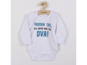 Body s potlačou New Baby Pardon tati, ...máš šéfy dva!