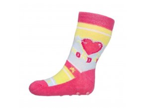 Dojčenské ponožky New Baby s ABS ružové monday