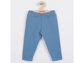 Dojčenské bavlnené legíny New Baby Leggings modré