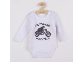 Body s potlačou New Baby Motorkář jako táta