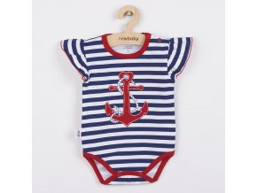 Dievčenské body s krátkym rukávom New Baby Marine