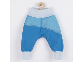 Softshellové dojčenské nohavice modré