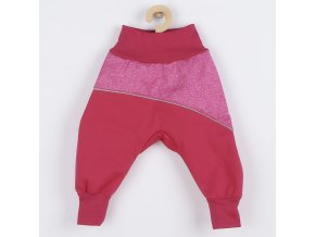 Softshellové dojčenské nohavice ružové