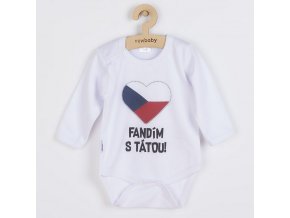 Body s potlačou New Baby Fandím s ocinom