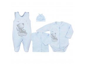 4-dielna dojčenská súprava Koala Angel modrá