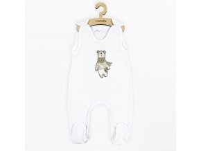 Dojčenské bavlnené dupačky New Baby Polar Bear