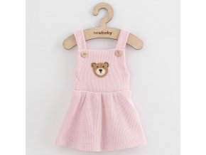 Dojčenská sukienka na traky New Baby Luxury clothing Laura ružová