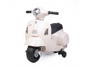 Detská elektrická motorka Baby Mix Vespa biela