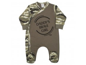 Dojčenský overal New Baby Army girl