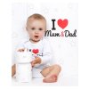 Body s potlačou New Baby I Love Mum and Dad