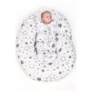 Klasická šnurovacia zavinovačka New Baby biela hviezdy sivé