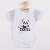 Dojčenské body s krátkym rukávom New Baby Panda