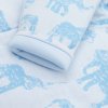 Zateplená dojčenská kombinéza s kapucňou Baby Service Slony modrá