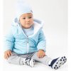 Zimný dojčenský kabátik s čiapočkou Nicol Kids Winter modrý
