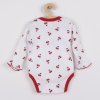 Dojčenské bavlnené body s dlhým rukávom New Baby Cherry