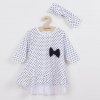 Dojčenské bavlnené šatôčky s čelenkou New Baby Teresa