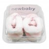 Dojčenské zimné capačky New Baby ružové 3-6 m