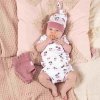 Dojčenské bavlnené body s bočným zapínaním krátky rukáv Nicol Emily