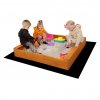 Detské drevené pieskovisko s lavičkami Baby Mix 120x120 cm