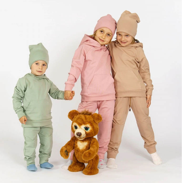 Dětská tepláková souprava Basic s kapucí Baby-Smile