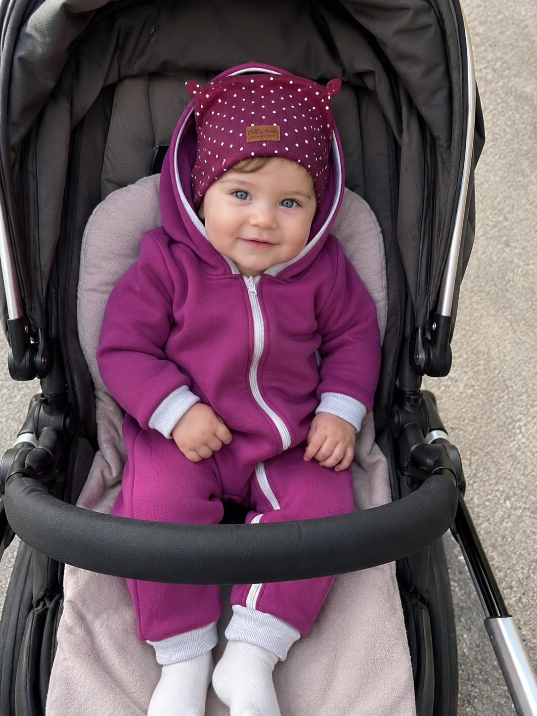Dětský zateplený overal Baby-Smile starorůžový