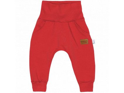 Tepláčky Baggy Basic - červené (Velikost 98)