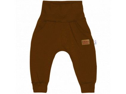 Tepláčky Baggy Basic - hnědé (Velikost 98)