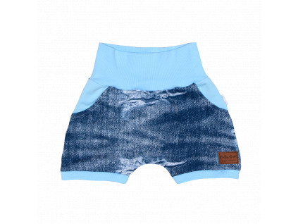 Kraťasy Baggy - Jeans se světle modrou