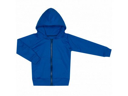 Mikina na zip Basic - Modrá (Velikost 98)