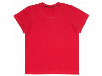 Tričko Basic - Červená (Velikost 98)