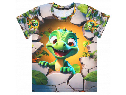 Tričko - Dino zelený