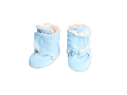 Capáčky Basic - Světle modrá s beránkem - skladem