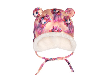 Čepička s oušky zimní - Unicorn - skladem