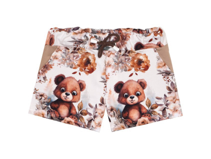 Kraťasy - Medvídek s kytičkou
