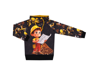 Mikina se stojáčkem  - Šéf na stavbě - šéf