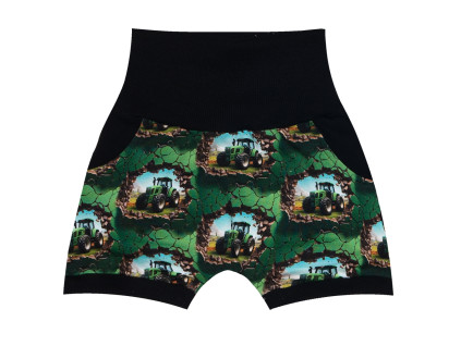 Kraťasy Baggy - Traktory zelené