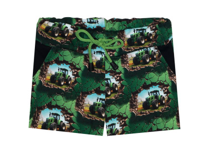 Kraťasy - Traktory zelené