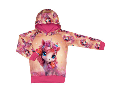 Mikina s kapucí - Unicorni