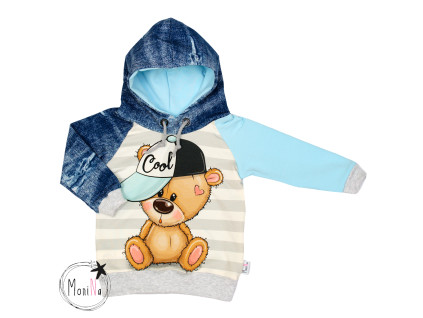 Mikina s kapucí - Medvídek BOY " cool=hustý "