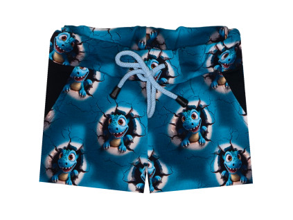 Kraťasy - DINO modrý